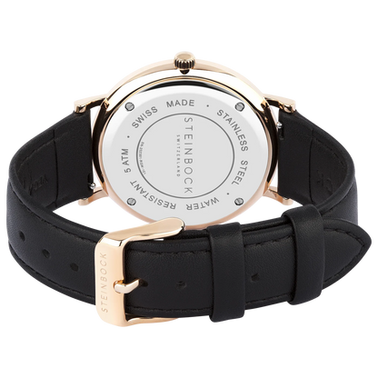 Veganes Lederarmband mit Rose Gold Verschluss (PETA zertifiziert)