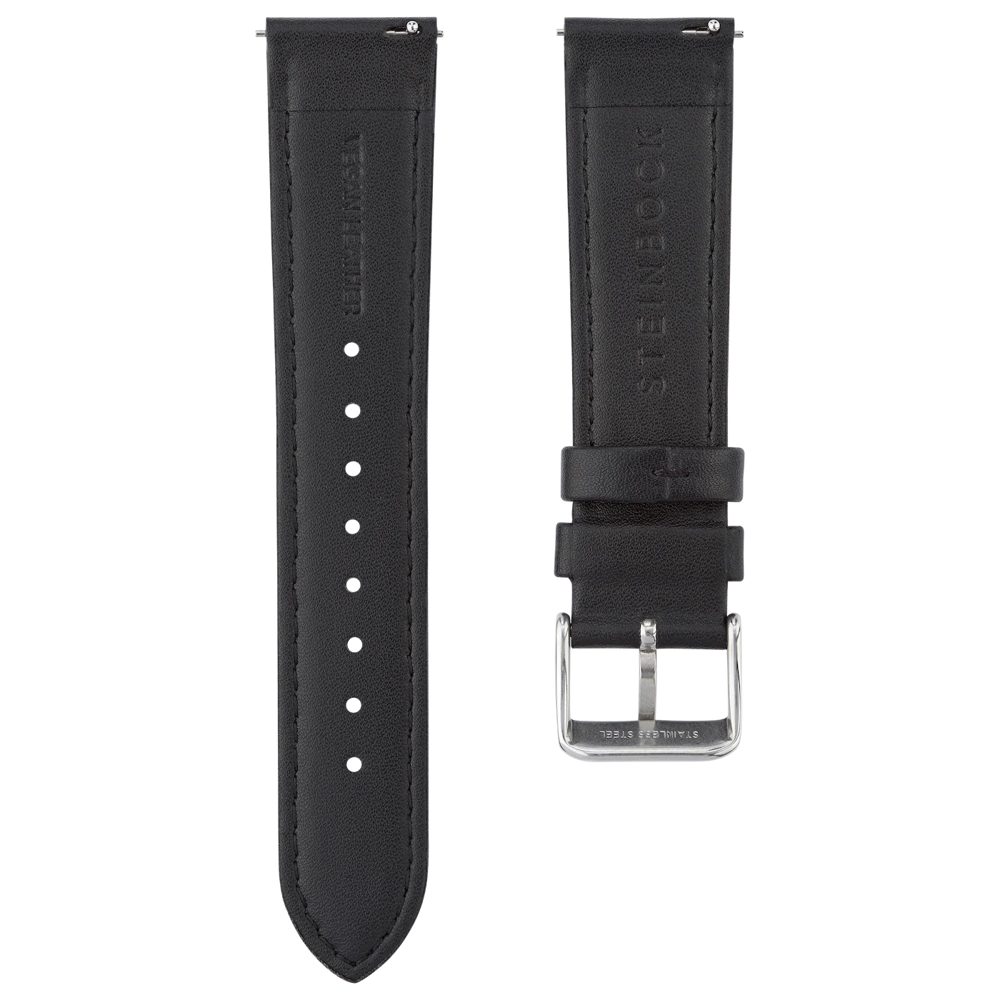 Veganes Lederarmband mit Silber Verschluss (PETA zertifiziert)