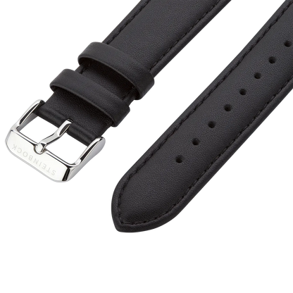 The IBEX | Silber Edition Weiss mit veganem Lederarmband (PETA zertifiziert)