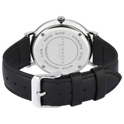Veganes Lederarmband mit Silber Verschluss (PETA zertifiziert)