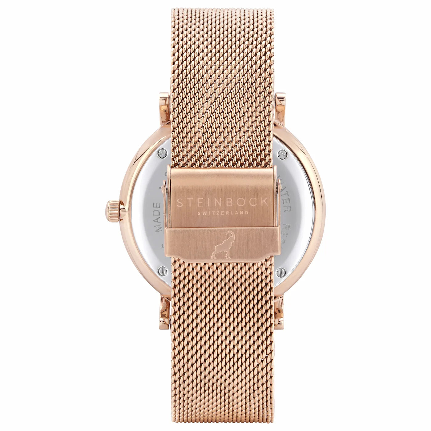 The IBEX | Rose Gold Weiss Edition mit Edelstahl Armband